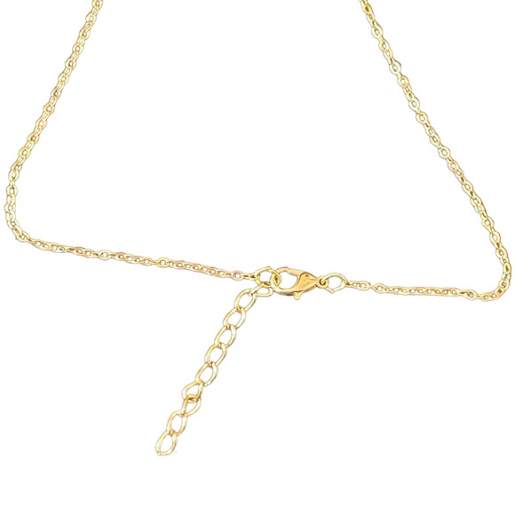 Gold Chain and Light Blue Lightning Bolt Necklace ⚡️ - Picture 2 of 5